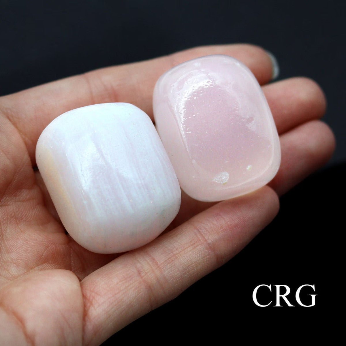 Pink Mangano Calcite Tumbled 1 to 2 inch (8 ounces)