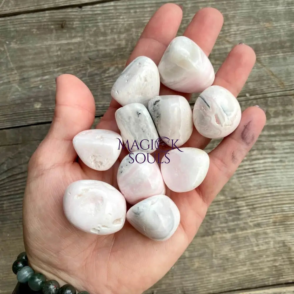 Pink Mangano Calcite UV Reactive — Gentle Heart Crystal for Anxiety & Emotional Healing | Healing Crystals | Wiccan Center