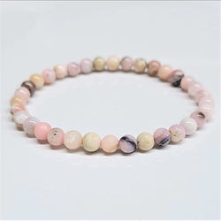 Pink Opal Round Bead Bracelet - Loving Kindness | Bracelets | Wiccan Center