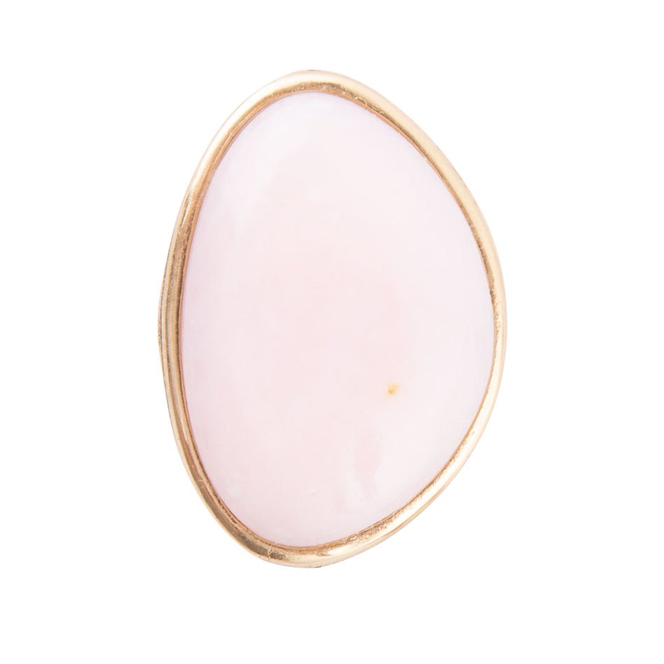 Pink Opal Golden Statement Ring | Rings | Wiccan Center