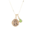 Pisces - Zodiac Green Jade Golden Charm Necklace | Necklaces | Wiccan Center