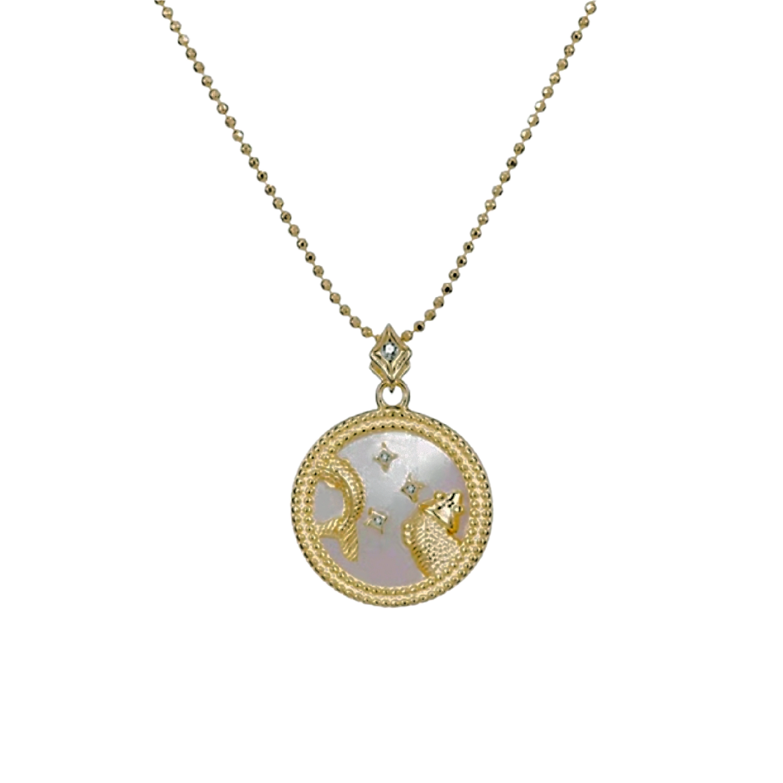 Pearl Zodiac Necklace