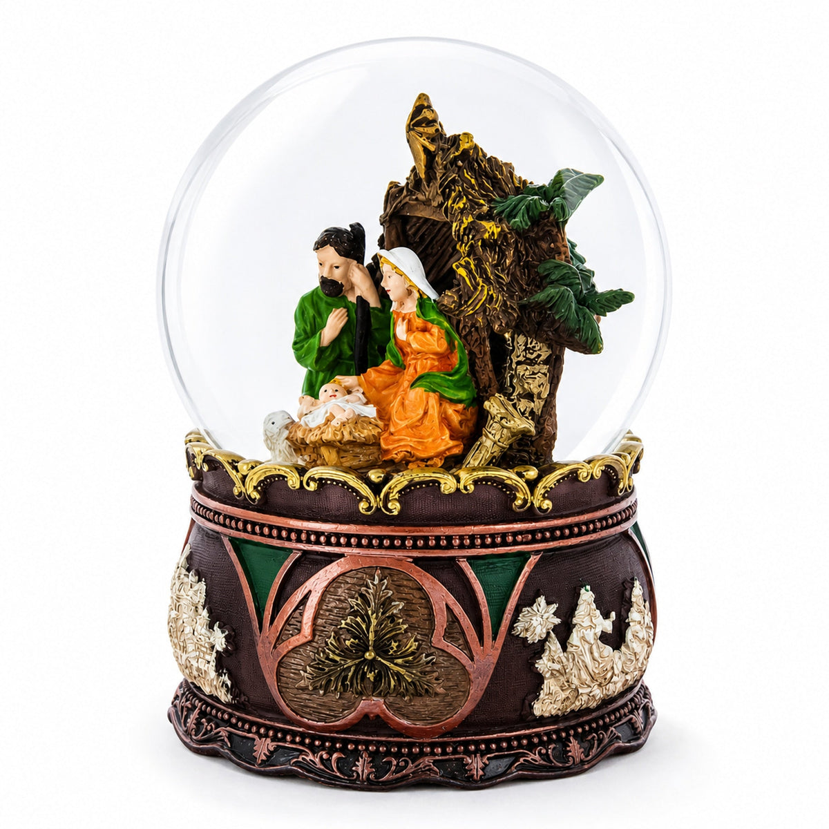 Nativity Serenity Water Snow Globe with "Silent Night" Music Box | Snow Globes > Religious > Nativity | Wiccan Center