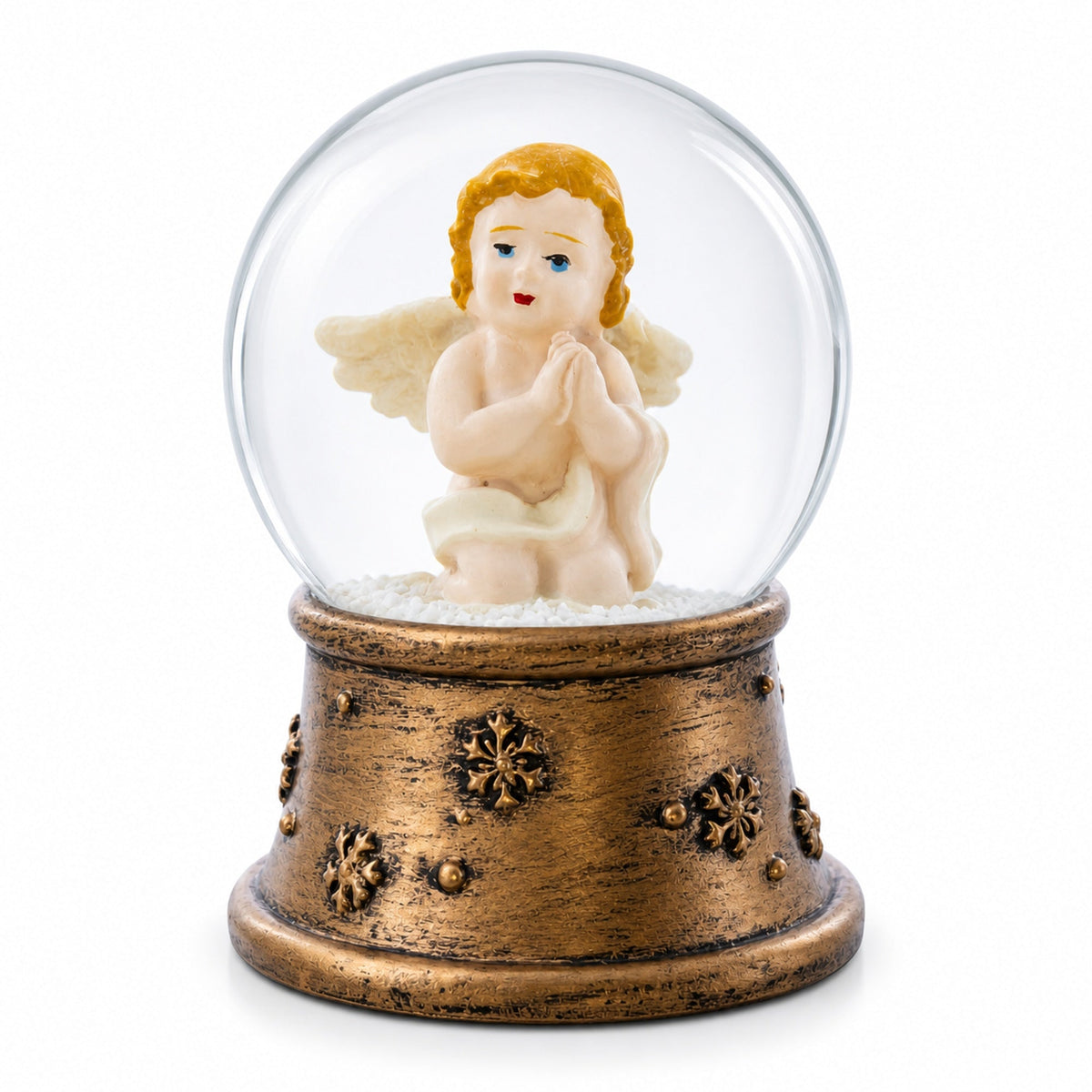 Golden Angel Mini Water Snow Globe | Snow Globes > Religious > Nativity | Wiccan Center