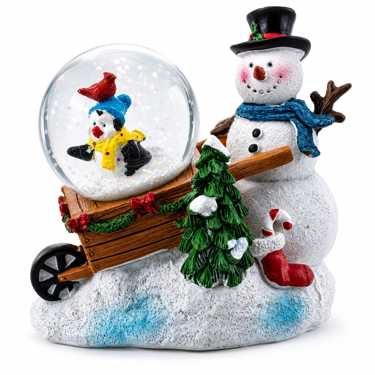 Snowman, Penguin and Cardinal Mini Water Snow Globe | Snow Globes > Snowmen | Wiccan Center