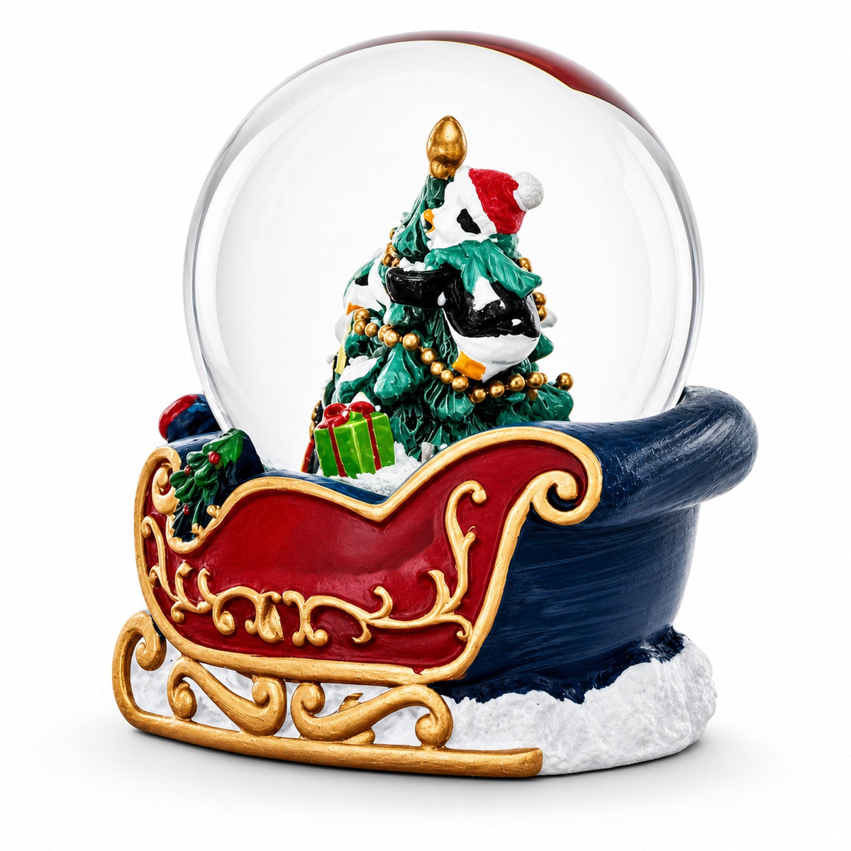 Penguin Sleigh Ride Mini Water Snow Globe | Snow Globes > Animals | Wiccan Center