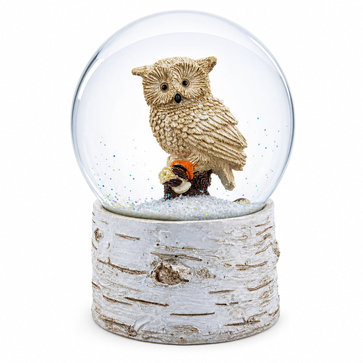 Owl Perched on Tree Branch Musical Water Snow Globe | Snow Globes > Animals | Wiccan Center