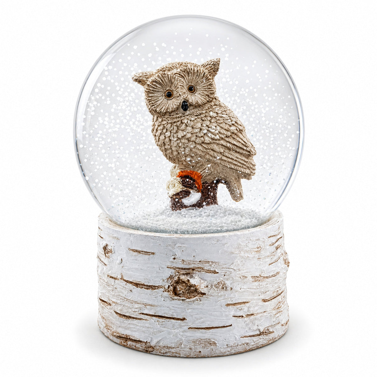 Owl Perched on Tree Branch Musical Water Snow Globe | Snow Globes > Animals | Wiccan Center