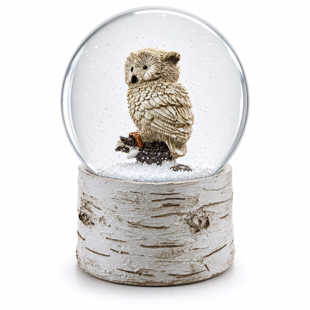 Owl Perched on Tree Branch Musical Water Snow Globe | Snow Globes > Animals | Wiccan Center