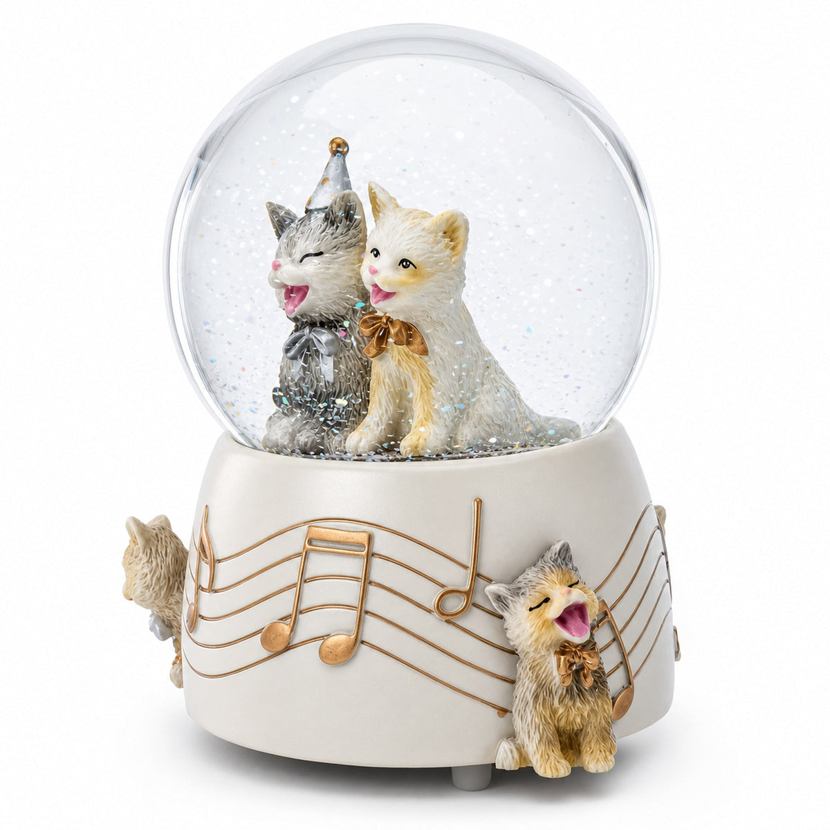 Cats Party Musical Water Snow Globe | Snow Globes > Animals | Wiccan Center