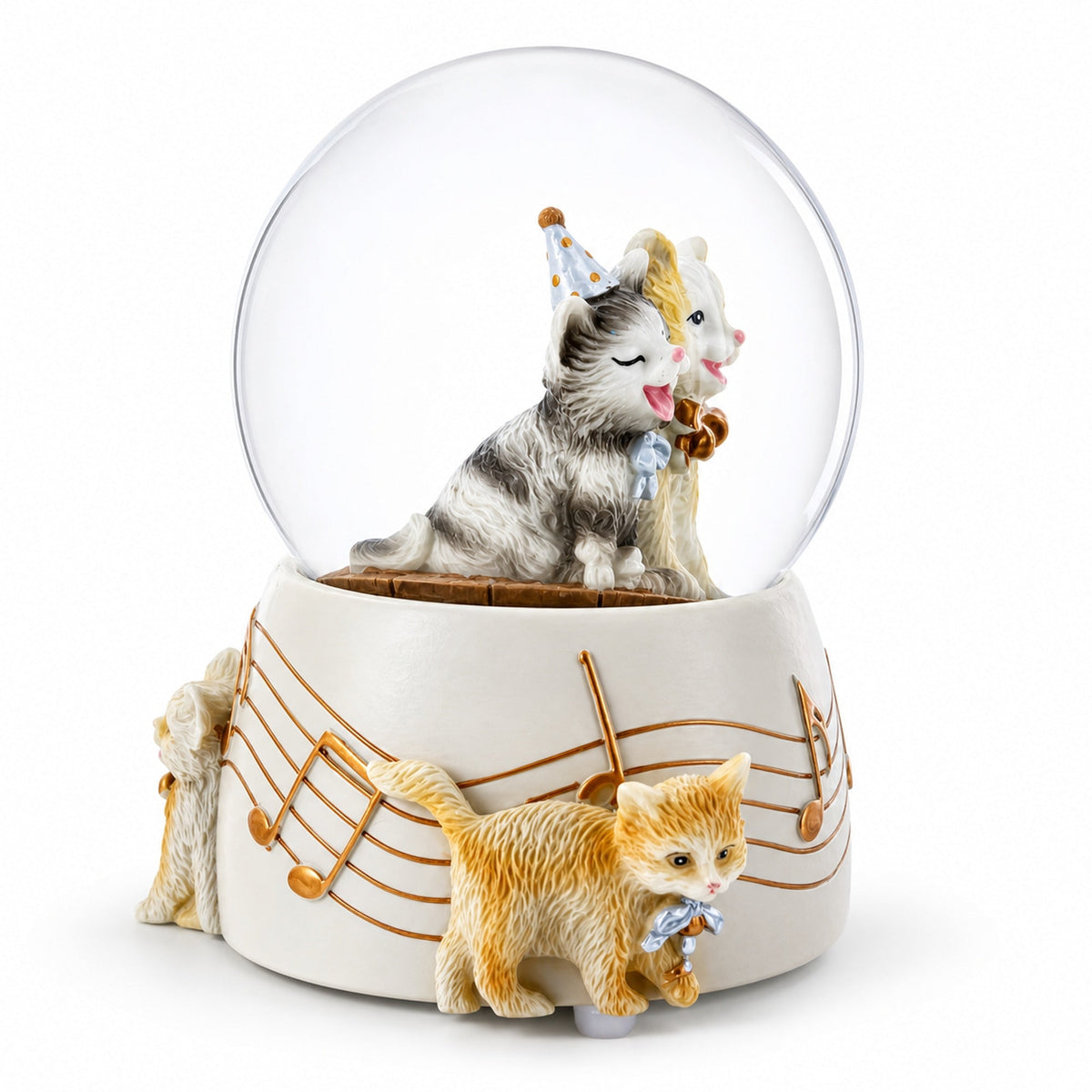 Cats Party Musical Water Snow Globe | Snow Globes > Animals | Wiccan Center