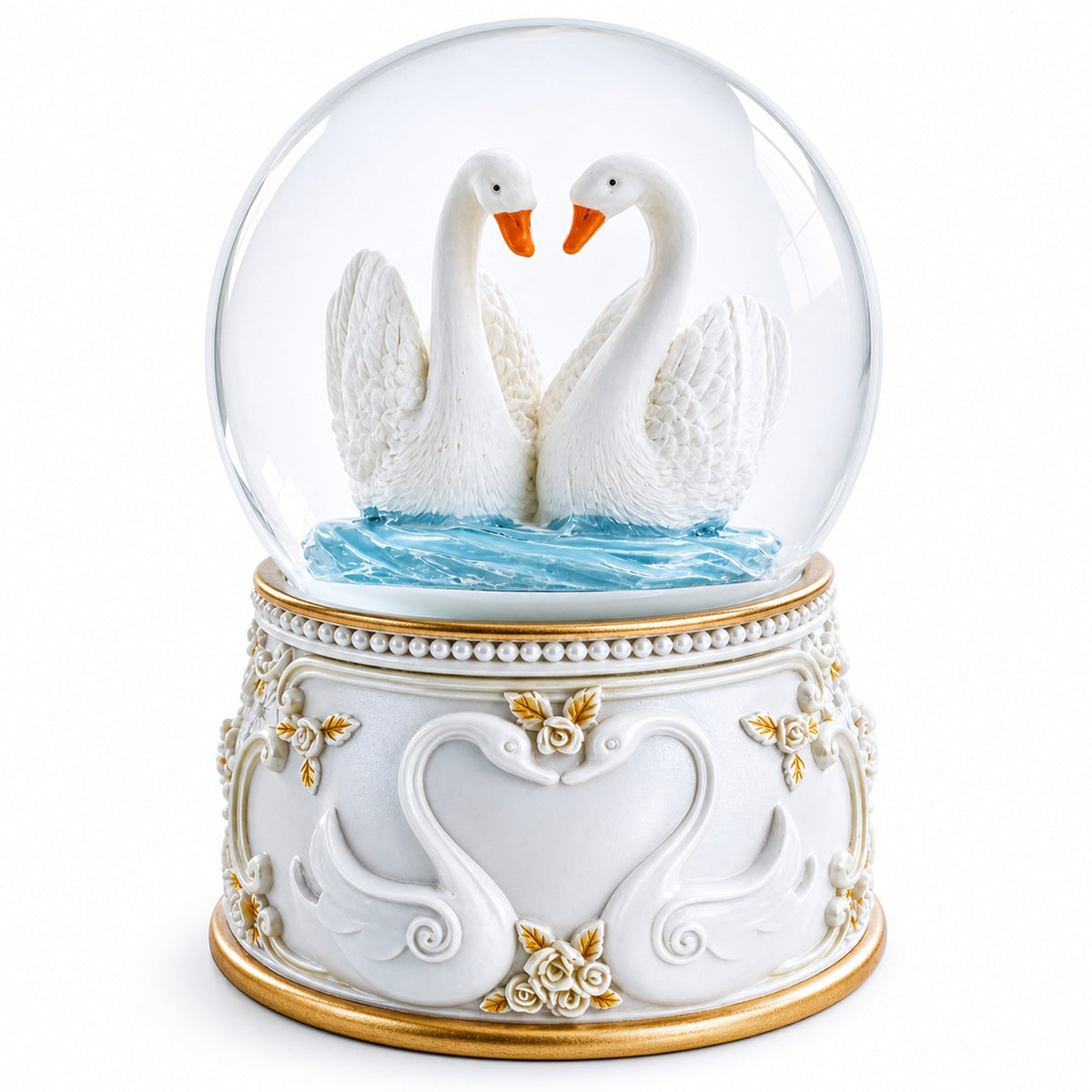 Romantic Swan Spinning Musical Water Snow Globe | Snow Globes > Animals | Wiccan Center