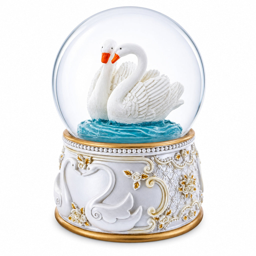 Romantic Swan Spinning Musical Water Snow Globe | Snow Globes > Animals | Wiccan Center