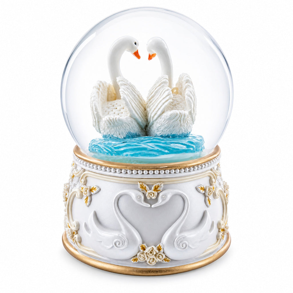 Romantic Swan Spinning Musical Water Snow Globe | Snow Globes > Animals | Wiccan Center