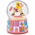 Teddy Bear Rocking Horse Musical Snow Globe - Nursery Decor 5.7 Inches | Snow Globes > Baby | Wiccan Center