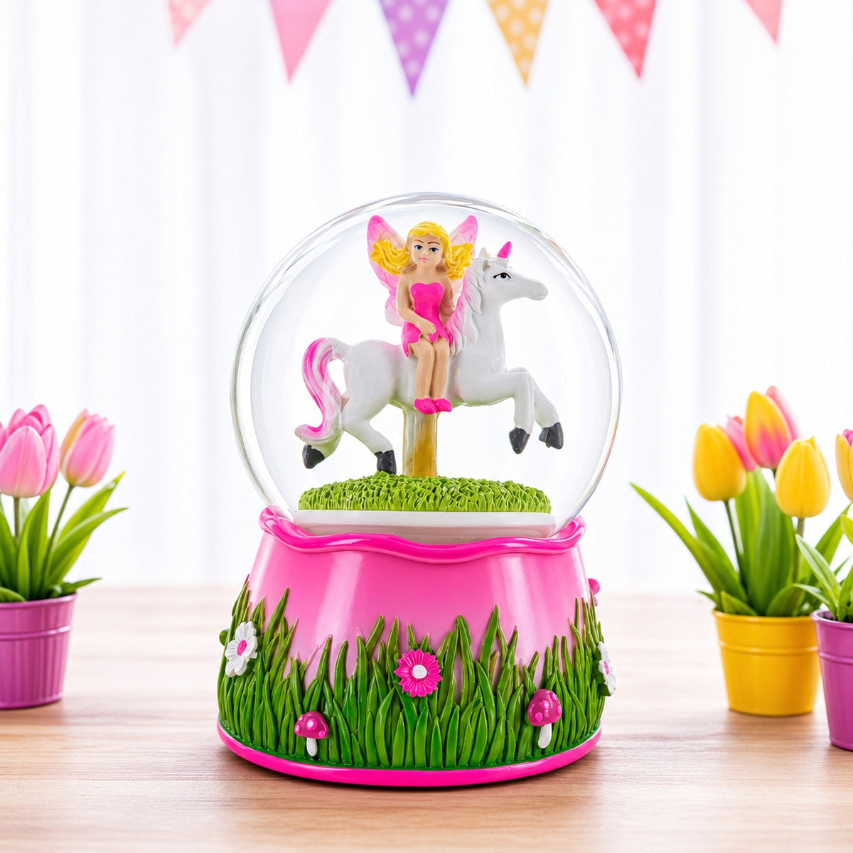 Unicorn Carousel with Fairy Musical Water Snow Globe | Snow Globes > Fairy Tales | Wiccan Center