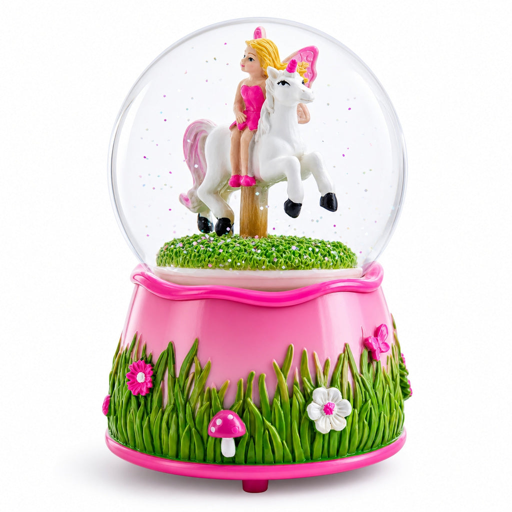 Unicorn Carousel with Fairy Musical Water Snow Globe | Snow Globes > Fairy Tales | Wiccan Center
