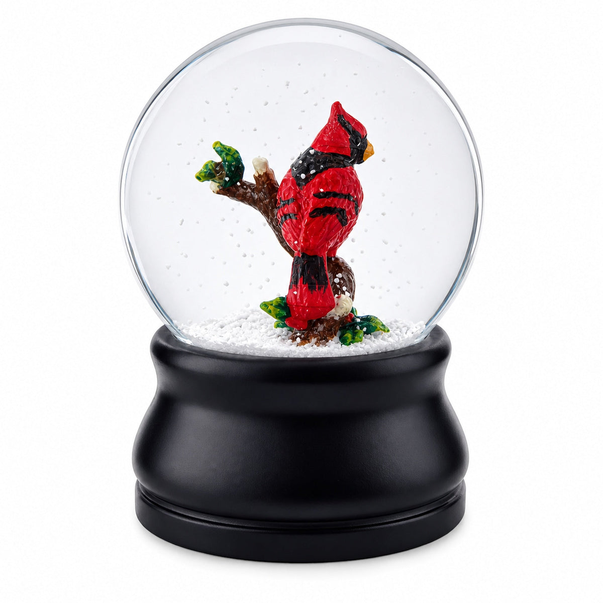 Red Cardinal on a Branch Musical Water Snow Globe | Snow Globes > Animals | Wiccan Center
