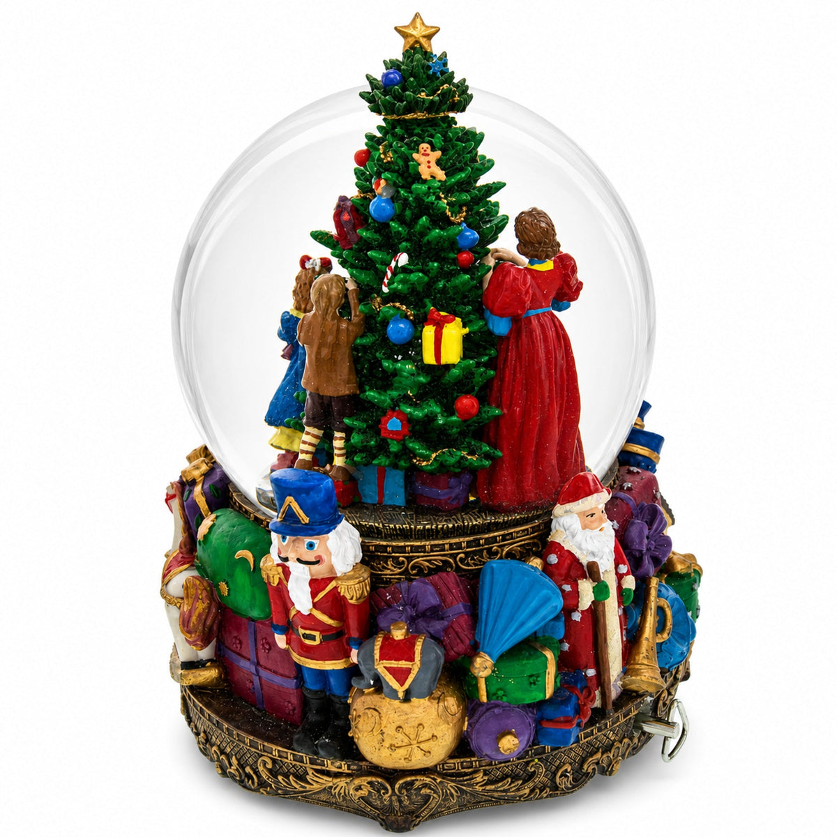 Children Decorating Tree LED Musical Water Snow Globe | Snow Globes > Santa | Wiccan Center