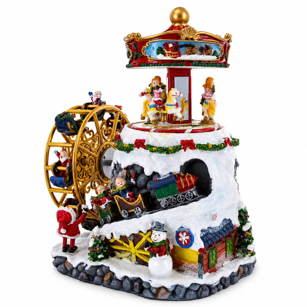 Musical Christmas Figurine with Rotating Motion | Musical Figurines > Carousels | Wiccan Center