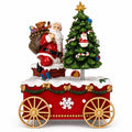 Spinning Christmas Tree Musical Box on Wheels | Musical Figurines > Santa | Wiccan Center