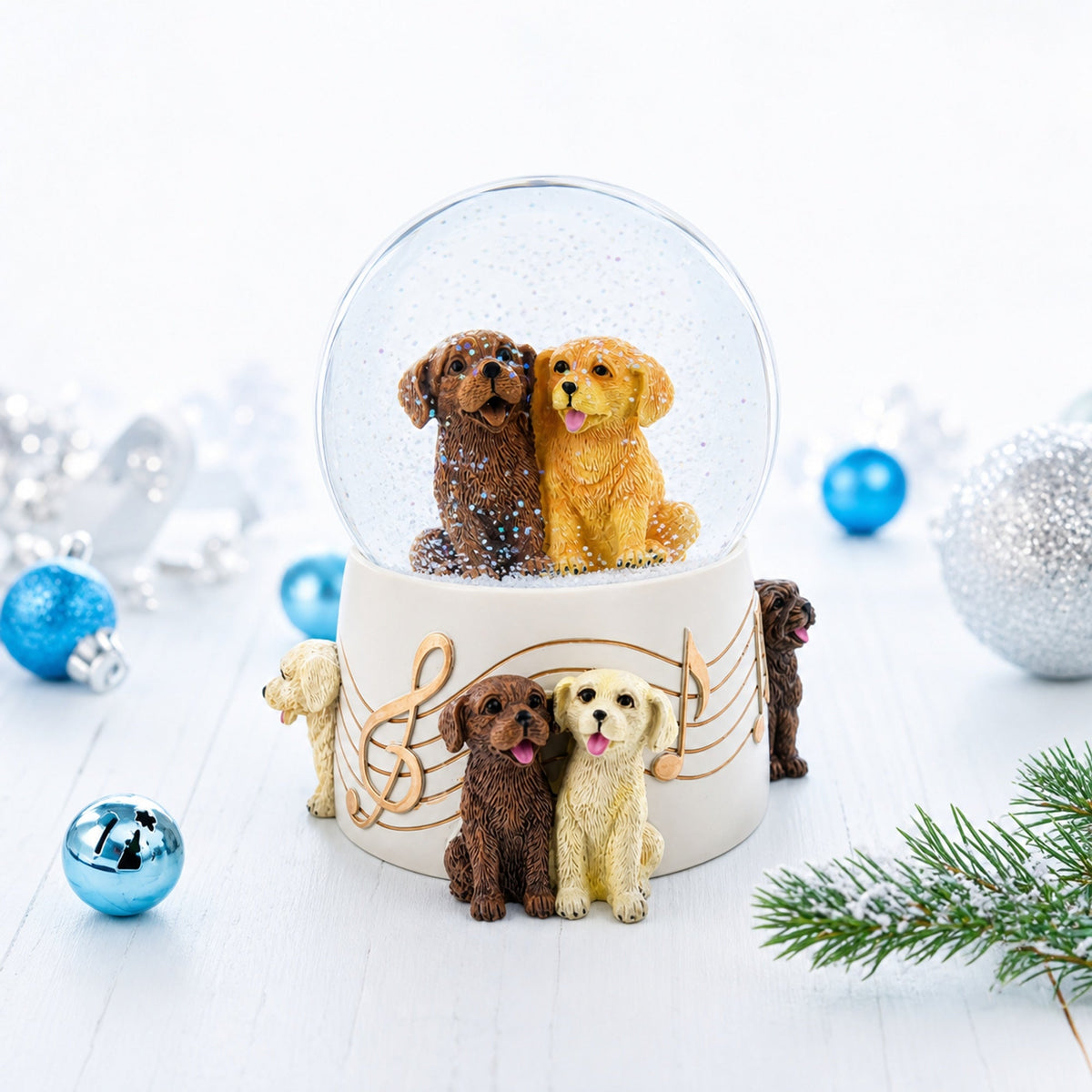 Dogs Party Musical Water Snow Globe | Snow Globes > Animals | Wiccan Center