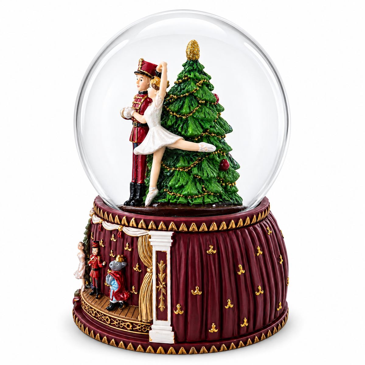 Dancing Nutcracker and Ballerina Musical Water Snow Globe | Snow Globes > Nutcrackers | Wiccan Center