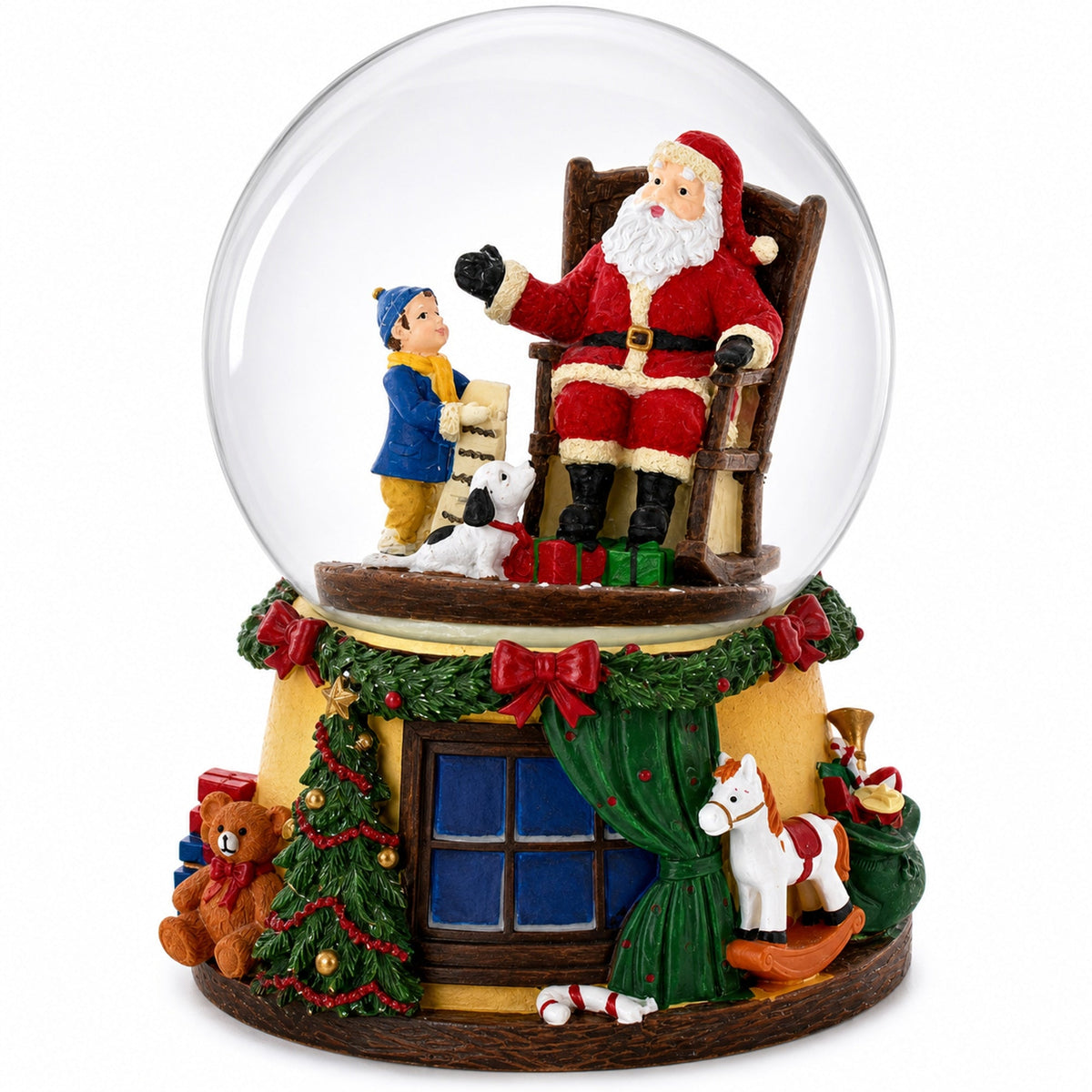 Gift List for Santa Musical Water Snow Globe | Snow Globes > Santa | Wiccan Center