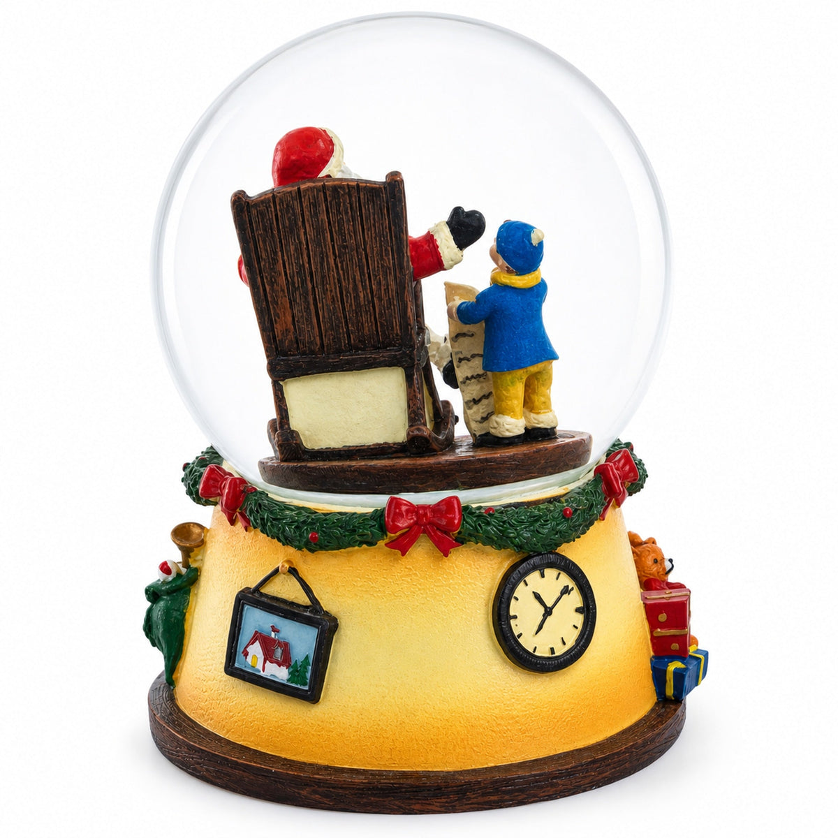 Gift List for Santa Musical Water Snow Globe | Snow Globes > Santa | Wiccan Center