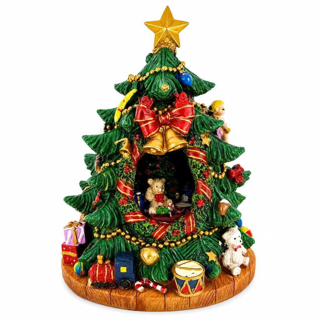Tabletop Tree Spinning Musical Christmas Figurine | Musical Figurines > Tabletop Christmas Trees | Wiccan Center