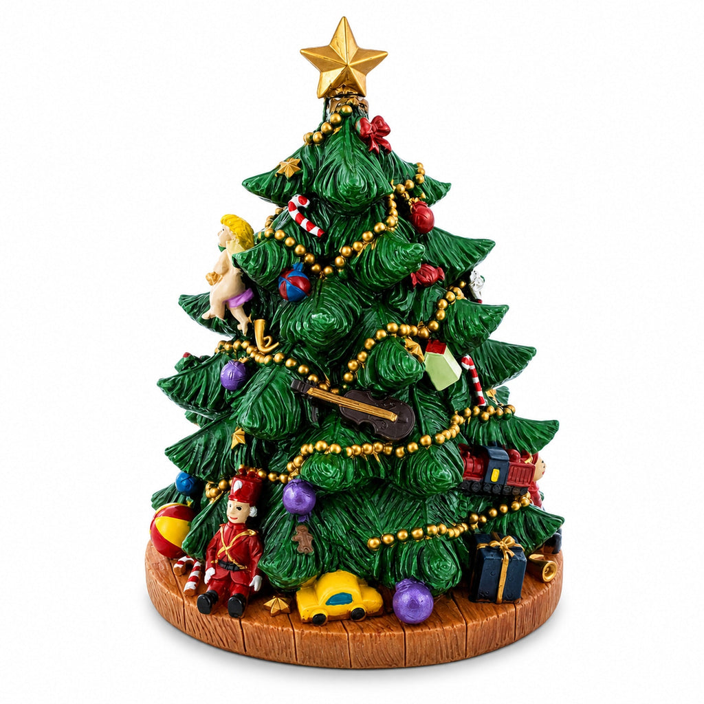 Tabletop Tree Spinning Musical Christmas Figurine | Musical Figurines > Tabletop Christmas Trees | Wiccan Center