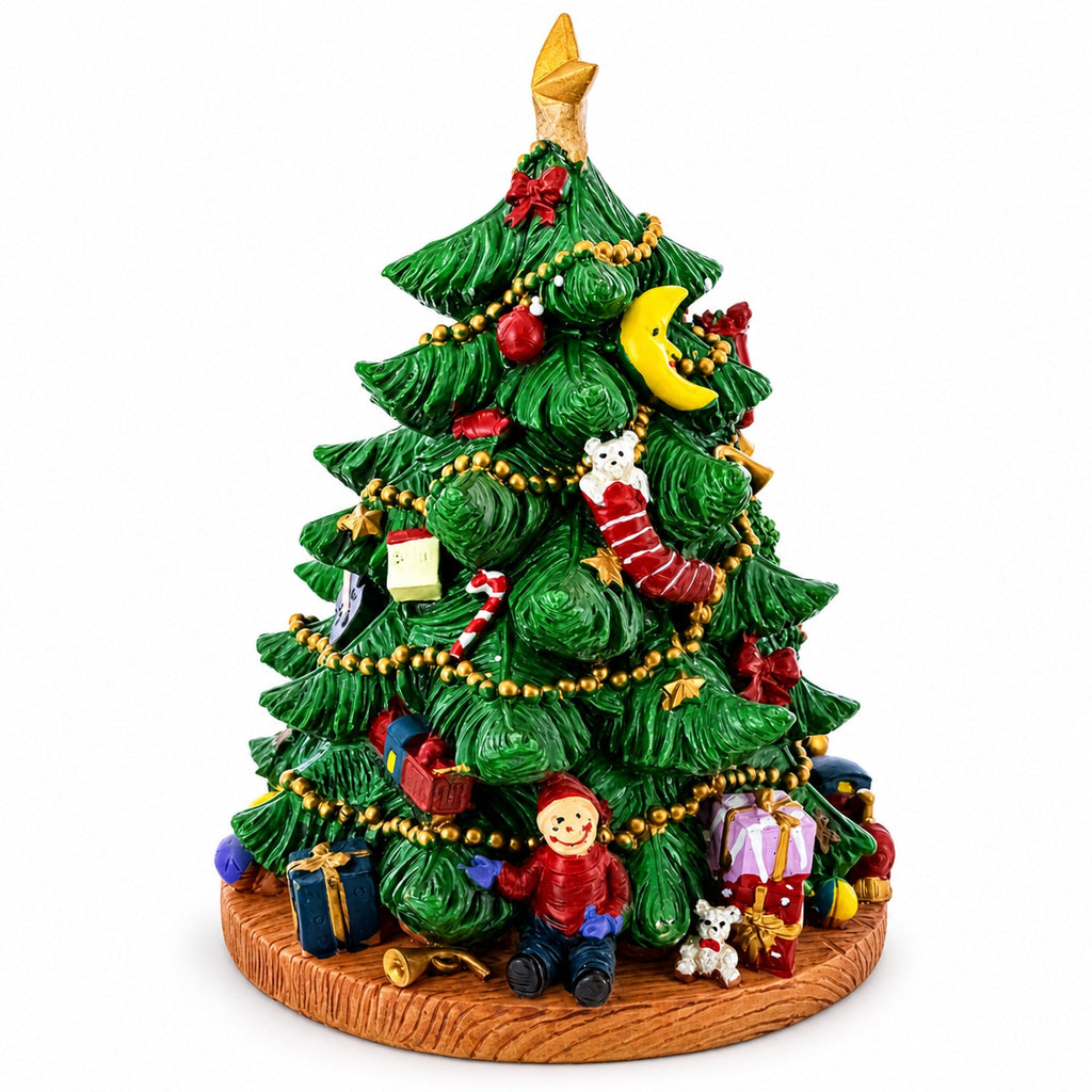 Tabletop Tree Spinning Musical Christmas Figurine | Musical Figurines > Tabletop Christmas Trees | Wiccan Center