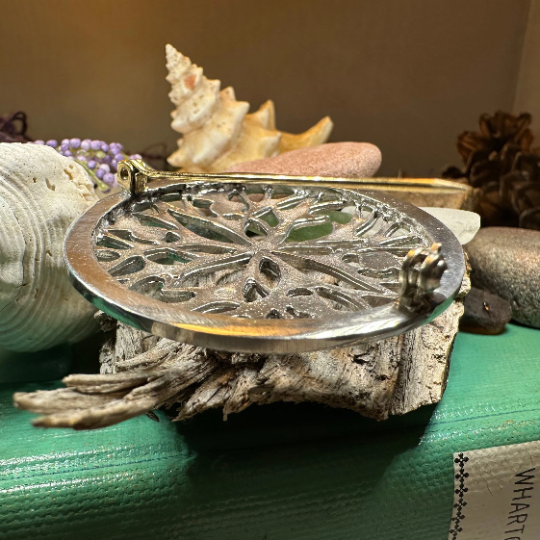Scottish Thistle Pewter Brooch - Handmade in Scotland | Brooch | Wiccan Center