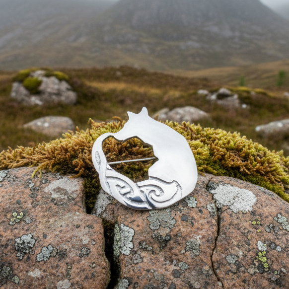 Celtic Fox Brooch - Handmade in Scotland | Brooch | Wiccan Center