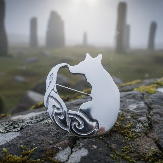 Celtic Fox Brooch - Handmade in Scotland | Brooch | Wiccan Center