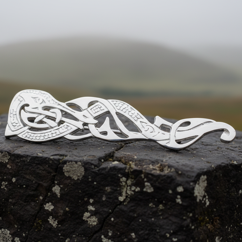 Celtic Dragon Kilt Pin - Handmade in Scotland | Brooch | Wiccan Center