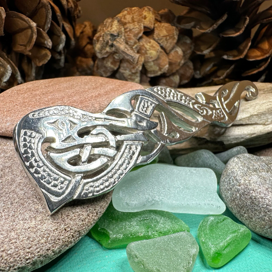 Celtic Dragon Kilt Pin - Handmade in Scotland | Brooch | Wiccan Center