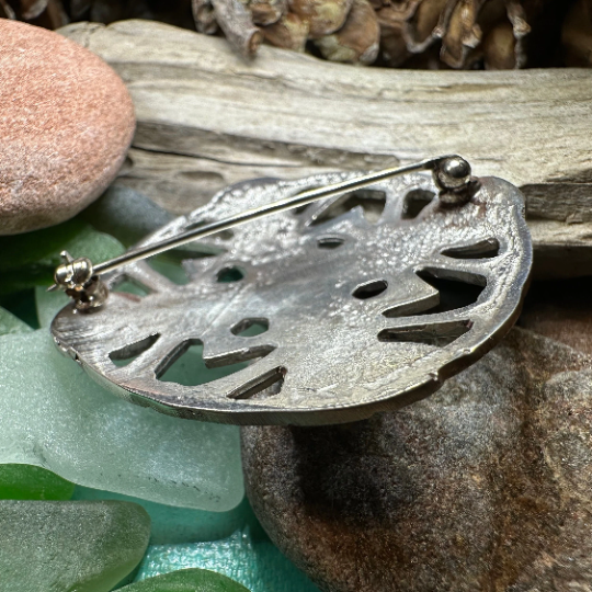 Pewter Celtic Cross Brooch - Handmade in Scotland | Brooch | Wiccan Center