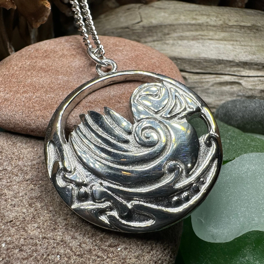Celtic Puffin Necklace - Handmade in Scotland | Pendant | Wiccan Center