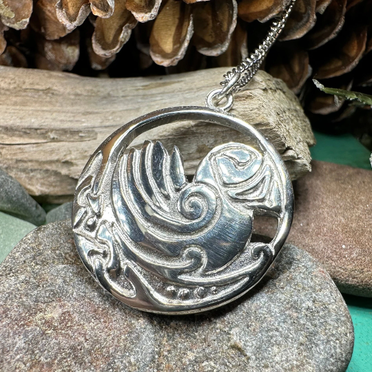 Celtic Puffin Necklace - Handmade in Scotland | Pendant | Wiccan Center
