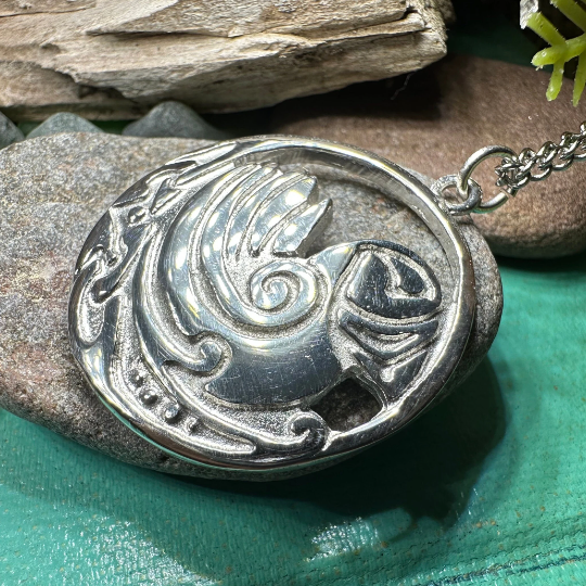 Celtic Puffin Necklace - Handmade in Scotland | Pendant | Wiccan Center