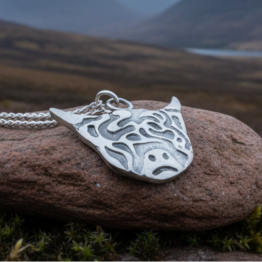 Hamish Highland Cow Necklace - Handmade in Scotland | Pendant | Wiccan Center