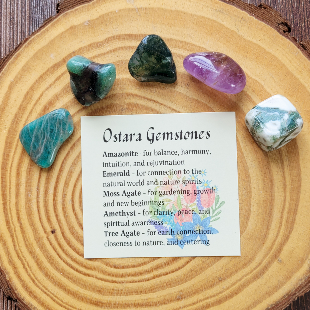 Ostara Crystal Set - Gemstones for Spring Equinox