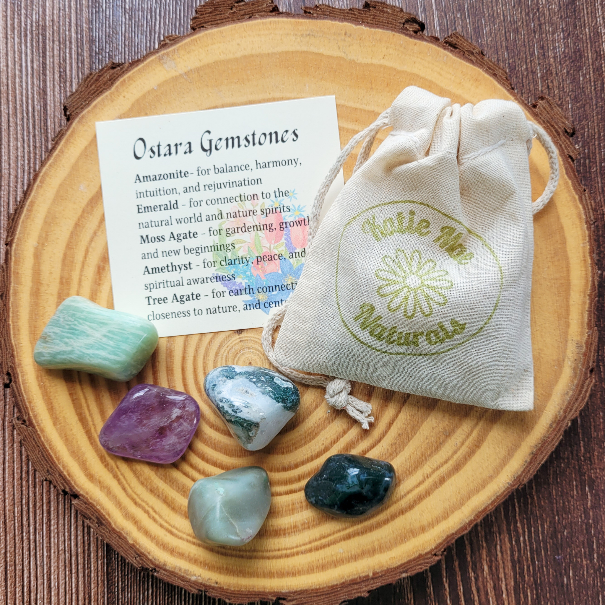 Ostara Crystal Set - Gemstones for Spring Equinox