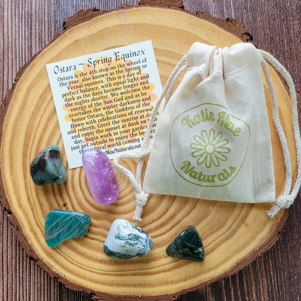 Ostara Crystal Set - Gemstones for Spring Equinox