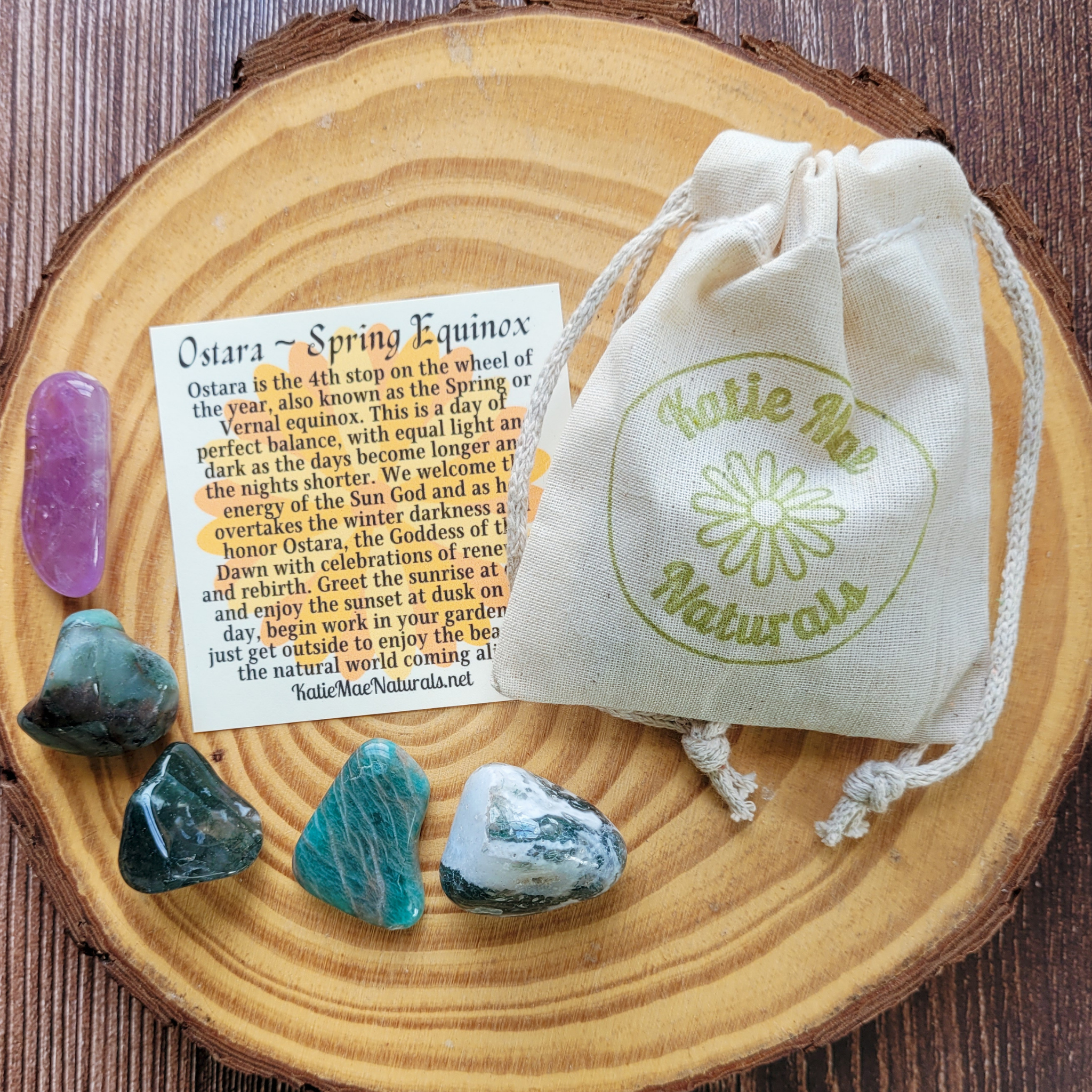 Ostara Crystal Set - Gemstones for Spring Equinox