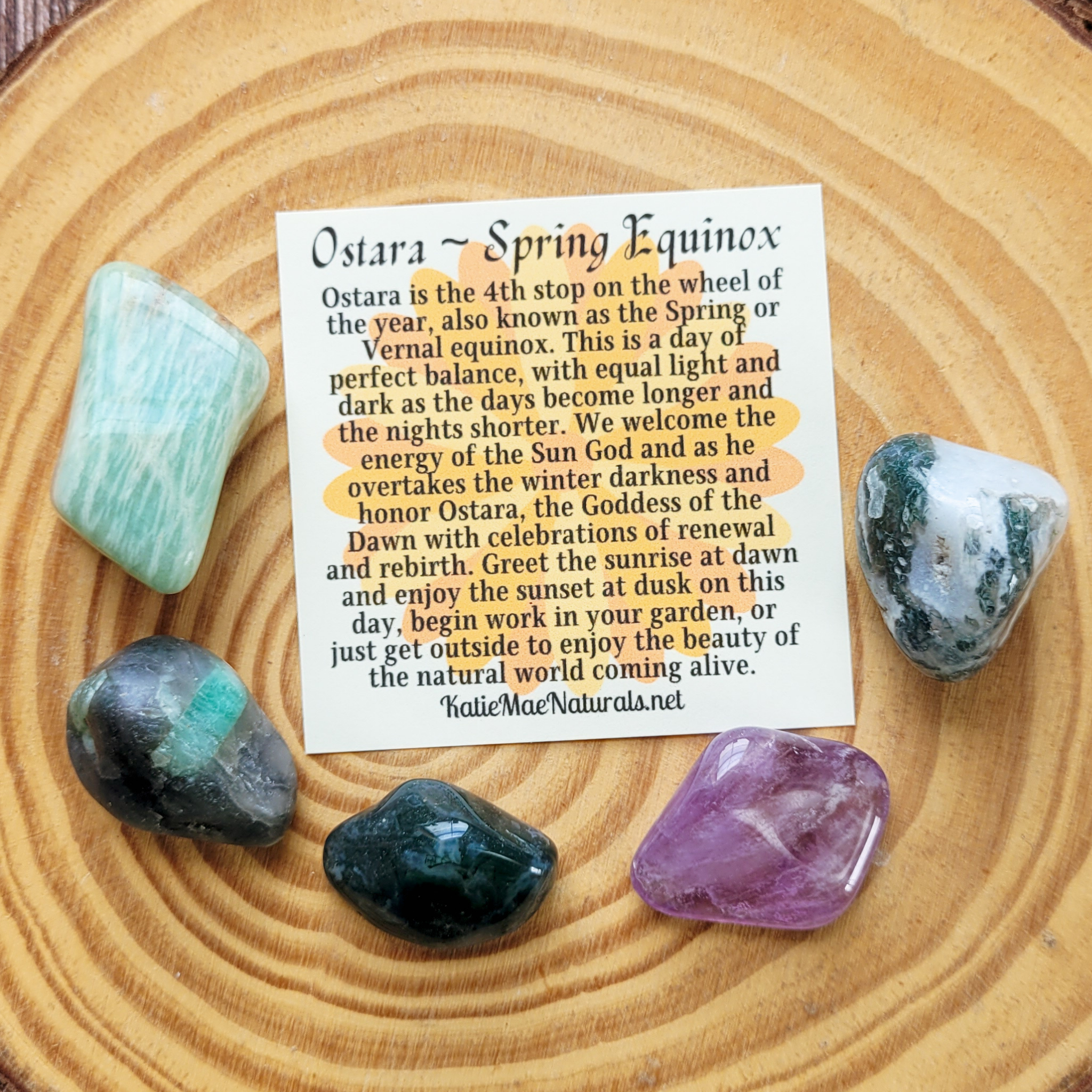 Ostara Crystal Set - Gemstones for Spring Equinox