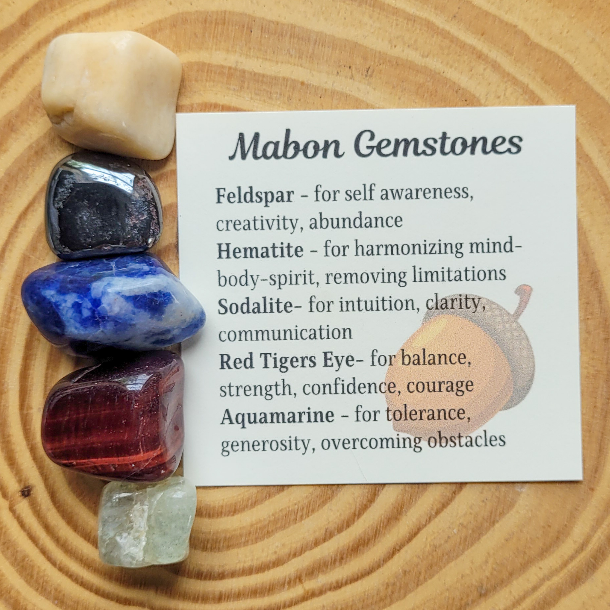 Mabon Gemstone Set - Autumn Equinox Crystals