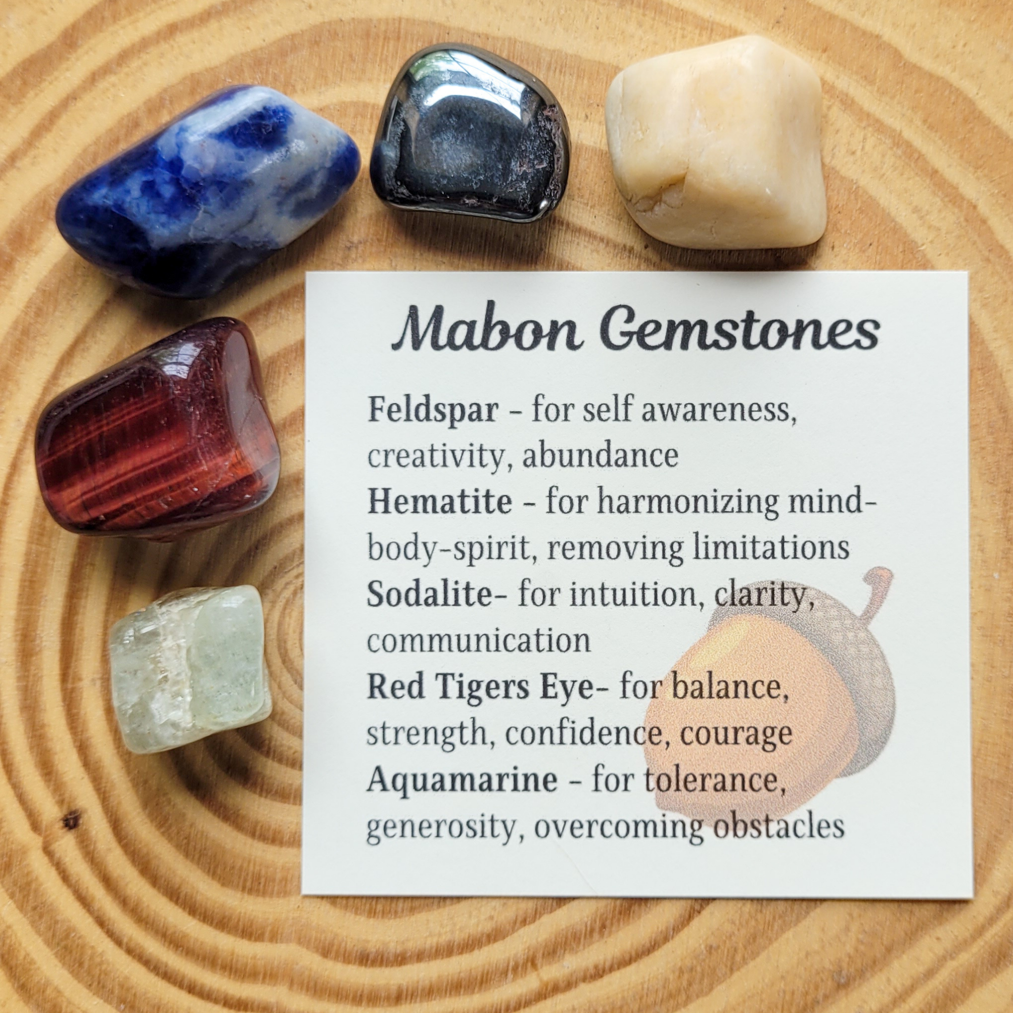 Mabon Gemstone Set - Autumn Equinox Crystals