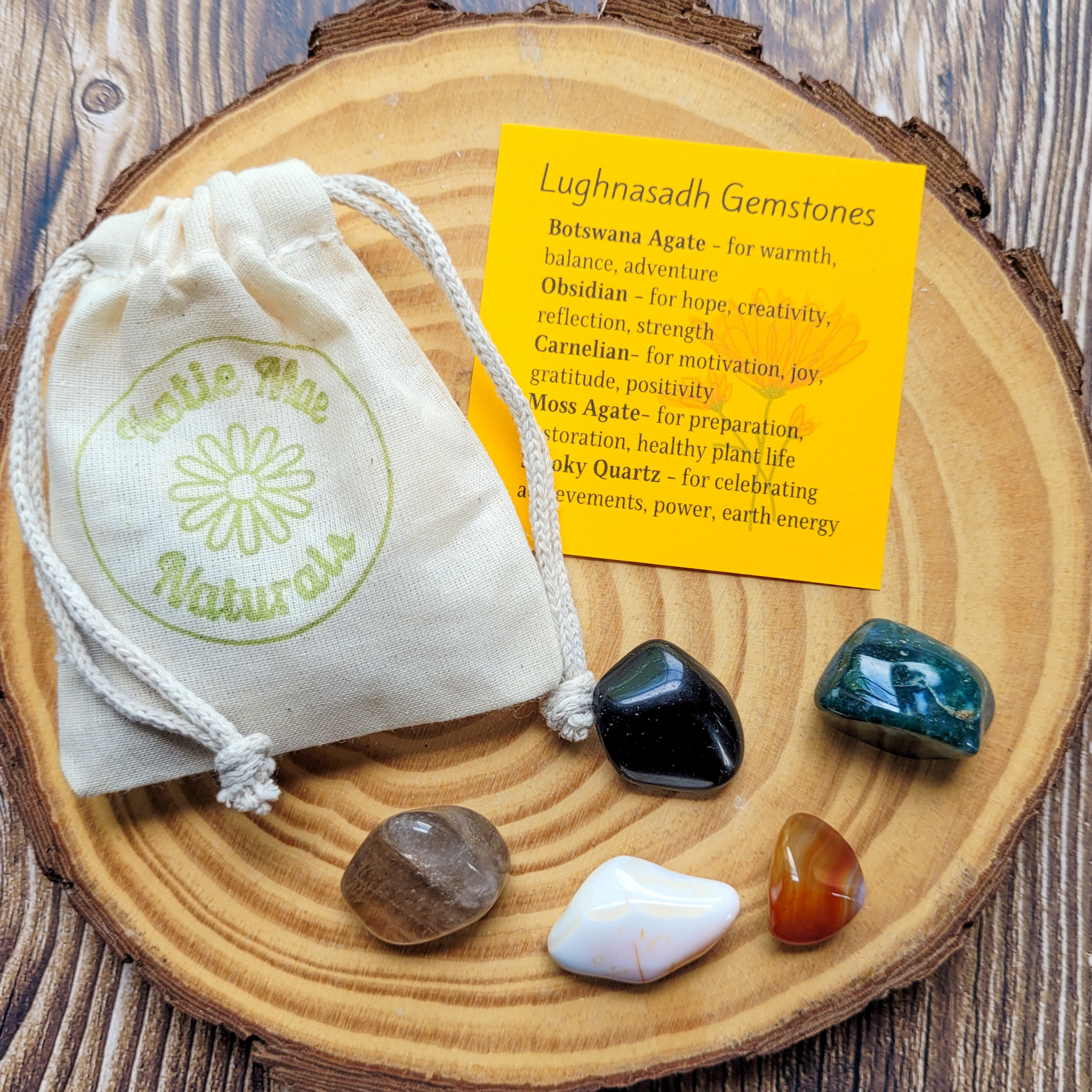 Lughnasadh Gemstone Set - Crystals for Lammas